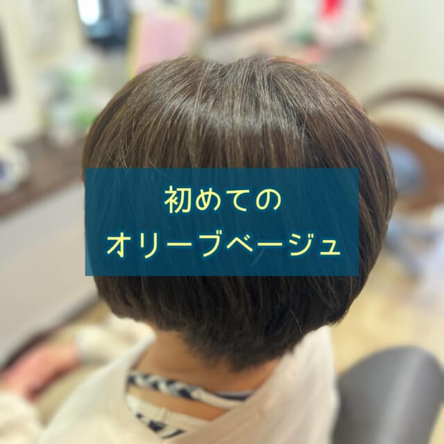* 40代のお客様 髪質　ほぼ直毛 白髪　10% ⁡ ⁡ メニュー　 　　カット＆リメイク白髪染め ⁡ ⁡ いつも暖色系（オレンジ、ピンク、レッドなど） だったこちらのお客様💁‍♀️ 初めての感触系✨ ⁡ オリーブベージュ ⁡ 良いではないですか😍 ⁡ 元々赤味の薄い髪質なので 馴染みやすいですね👍 ⁡ ⁡ いつもご来店いただき ありがとうございます🥰 ⁡ ⁡ 　 ご相談DM🙆です　ご予約はお電話で🙇 営業日　火〜土　定休日　日　月　祝日　 📞 076-481-6039 9:30~17:30 お電話が繋がりやすい時間です 不定期で休むこともあります🙏 ⁡ ⁡ #富山市美容室 #婦中町美容室 #白髪染めダメージレスカラー #doTERRA #水素酸素吸入ハイディーナ ⁡